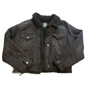 Wild Fable Black Bomber Jacket